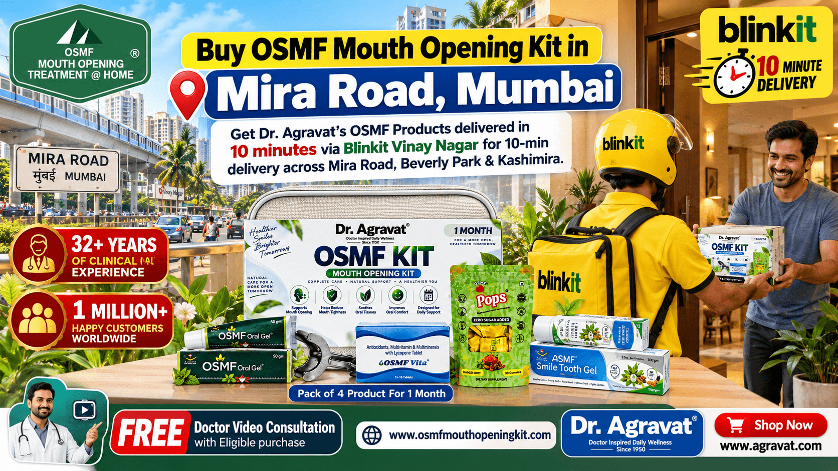 Buy Non-Surgical OSMF Mouth Opening Kit in Mira Road | Blinkit Live