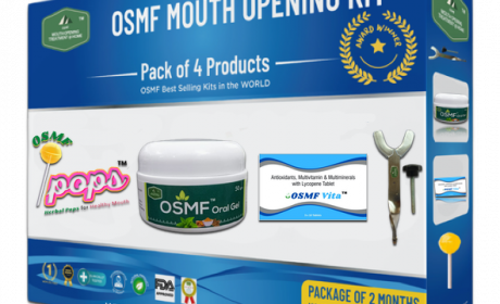 OSMF Mouth Opening Kit oral submucous fibrosis Tablets, Medicine, Oral Gel, Mouth Opening exercise device, Vita