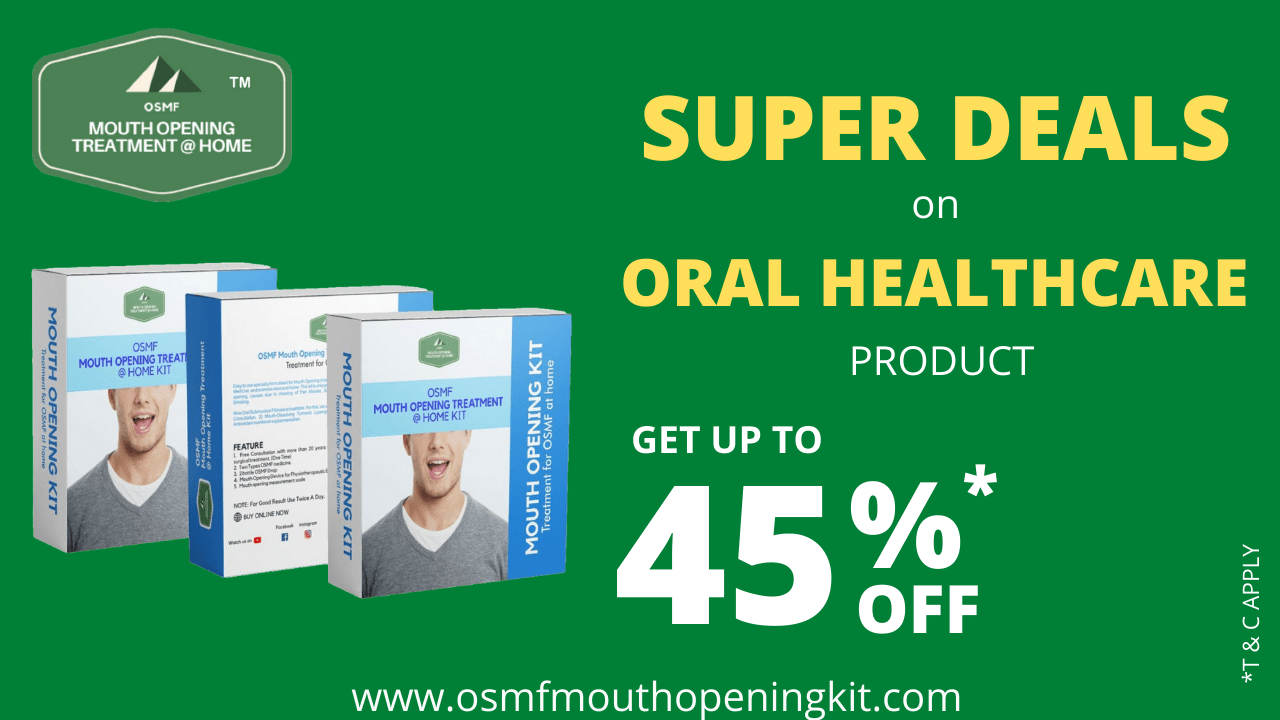 Offers Deals oral submucous fibrosis mouth opening kit treatment India