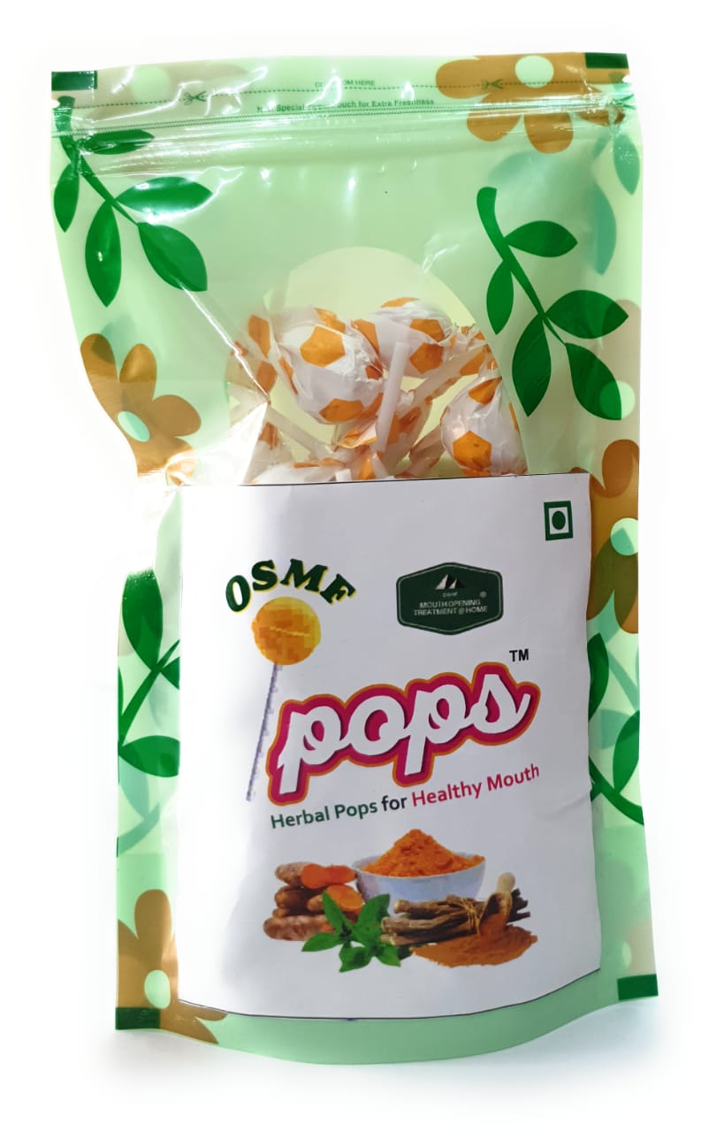 OSMF Pops Herbal Lollipop India Mouth Opening Kit Oral Submucous Fibrosis, Lichen Planus, Cold , Cough , Immunity, Pain Management , Oral Hygiene Care