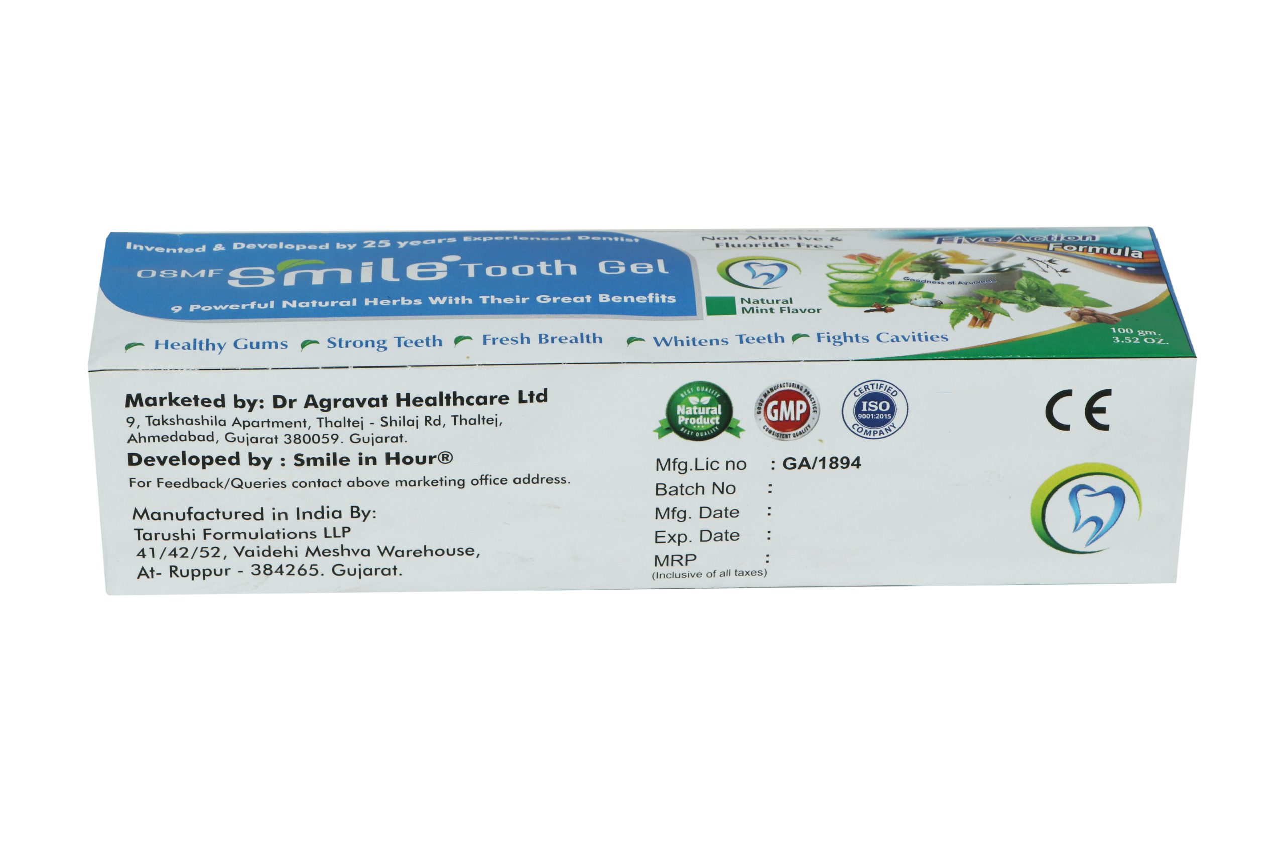 OSMF Smile Toothgel Best Toothpaste India