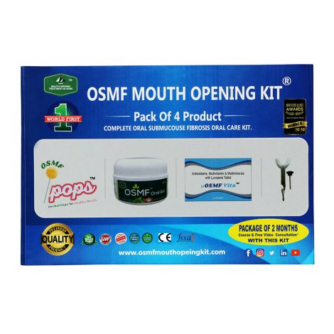 About Us OSMF Mouth Opening Kit oral submucous fibrosis Tablets, Medicine, Oral Gel, Mouth Opening exercise device, Vita