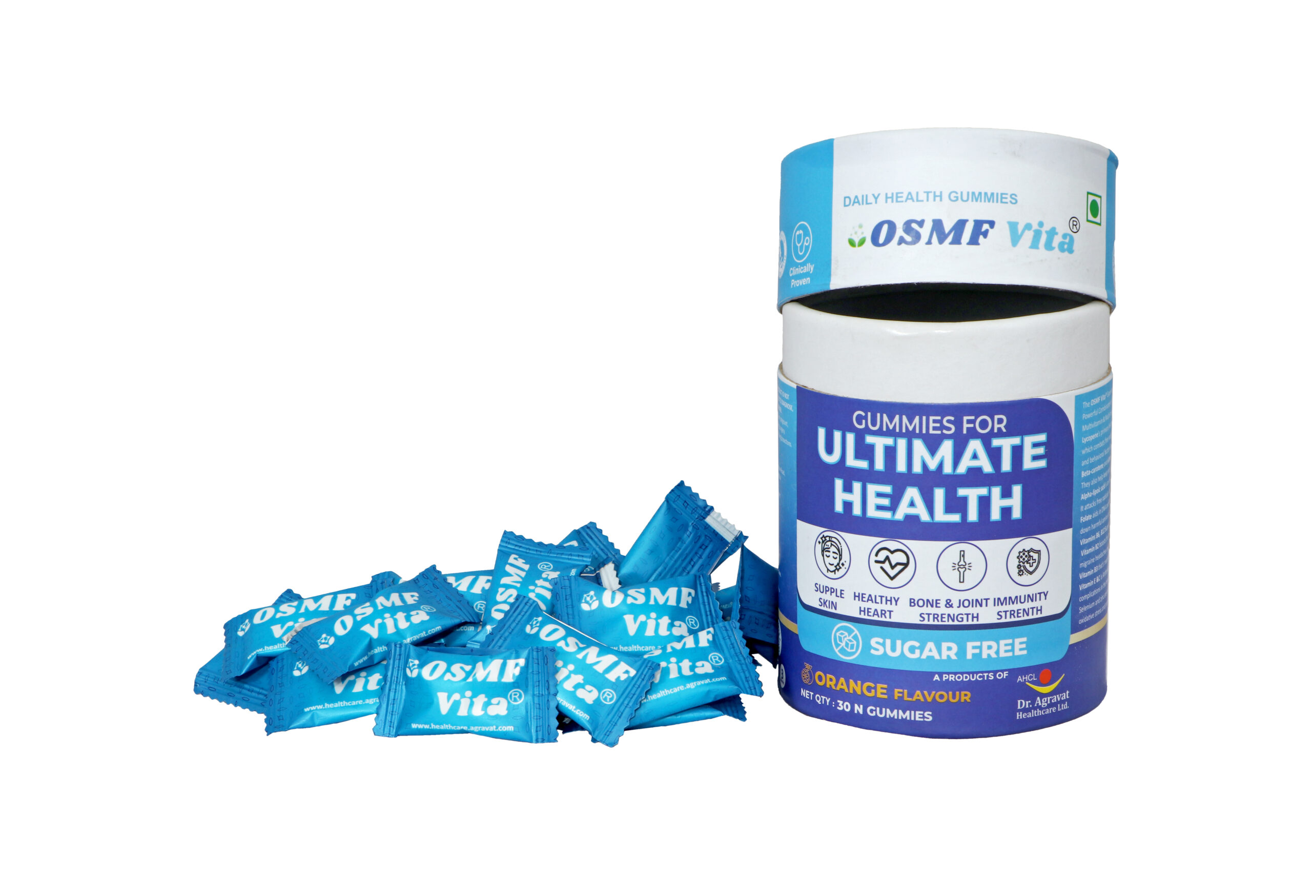 OSMF Vita Gummies For Ultimate Health Lycopene Antioxidant + Multivitamin Supplement Pillow pack