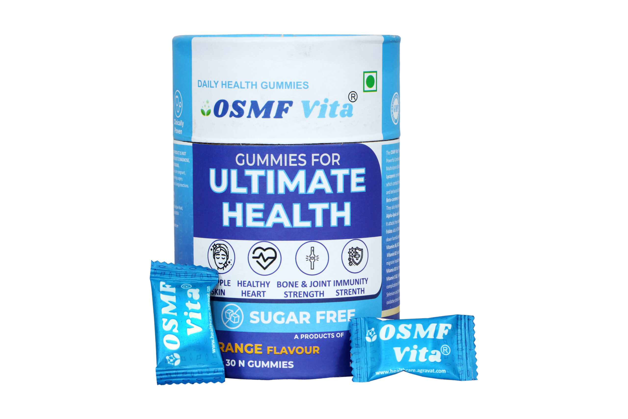 OSMF Vita Gummies For Ultimate Health Lycopene Antioxidant + Multivitamin Supplement Pilowpack front