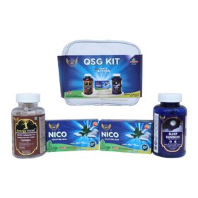 QSG kit Quit Gutkha Smoking Tobacco pack of 3 products ahmedabad gujarat India pack of 3 products Nico Chewing gum Energy Burst Lozenge and Melatonin sleep gummies