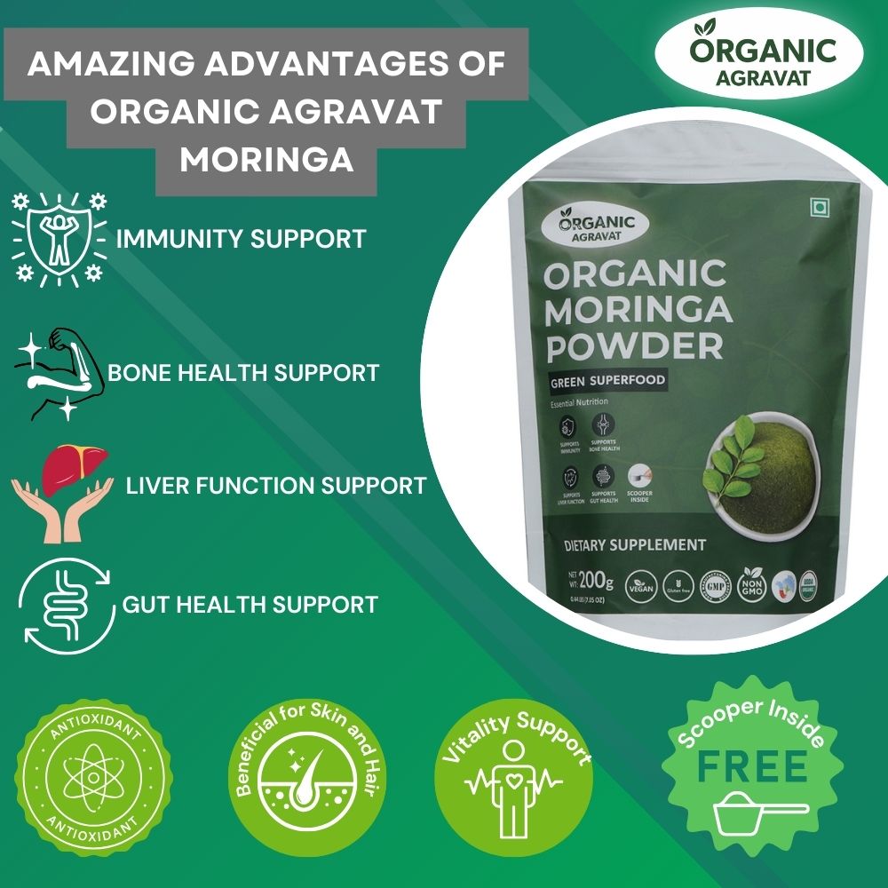 Benefits OF ORGANIC AGRAVAT MORINGA Powder