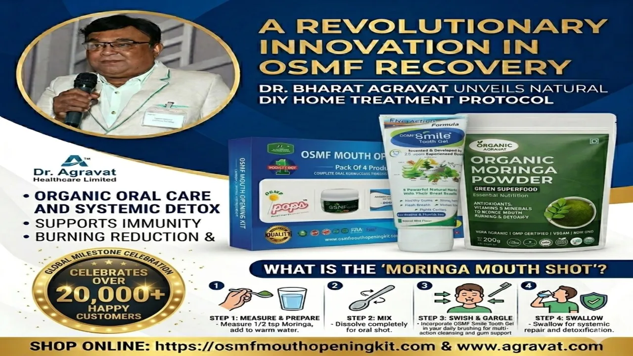 Mouth-Burning Sensation OSMF Organic Agravat Moringa Mouth Shot Ahmedabad, Gujarat, India YT