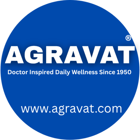 AGRAVAT Logo – Doctor Inspired Daily Wellness Since 1950